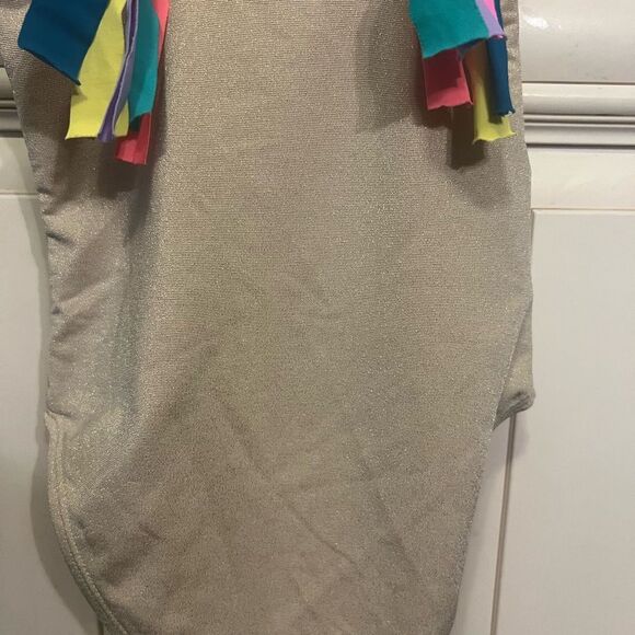 Beach Lingo L123532 Tied Up Braid Fringe One-Piece Swimsuit Girl's Size 6-7 - Picture 7 of 11